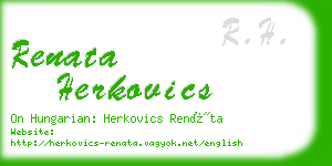 renata herkovics business card